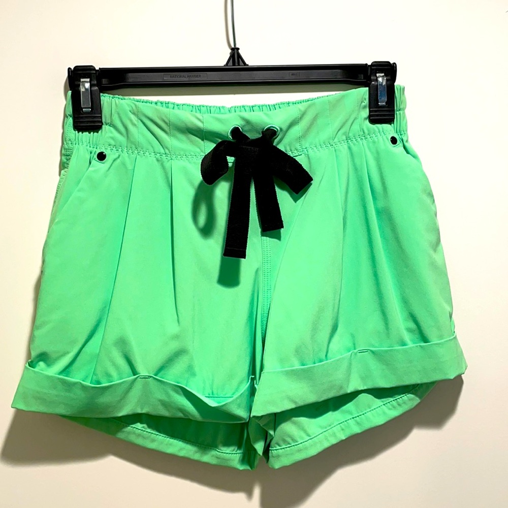 Lululemon lime green shorts. Size 4